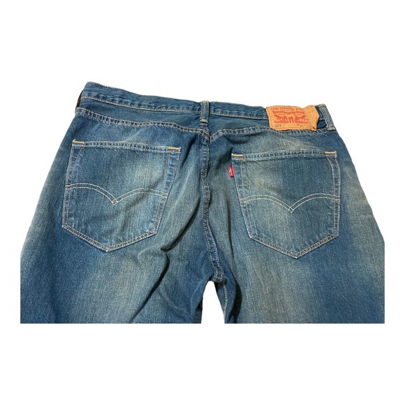 Levi's Men's 501 XX Straight Leg Button Fly 36x30 Dirty Wash Denim Jeans - Picture 4 of 11